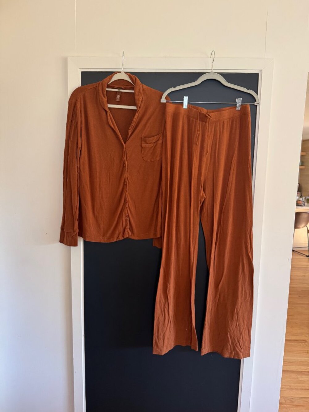 SKIMS Sleep Long Sleeve Button Up Set M - Picture 5 of 10